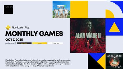 Die drei Gratis-Spiele  „Alan Wake 2“, „Cocoon“ und „Goat Simulator 3“  - Foto: Sony