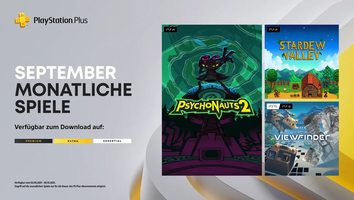 PS Plus September Die drei Spiele für das PS-Plus-Abo im September: Psychonauts 2, Stardew Valley und Viewfinder