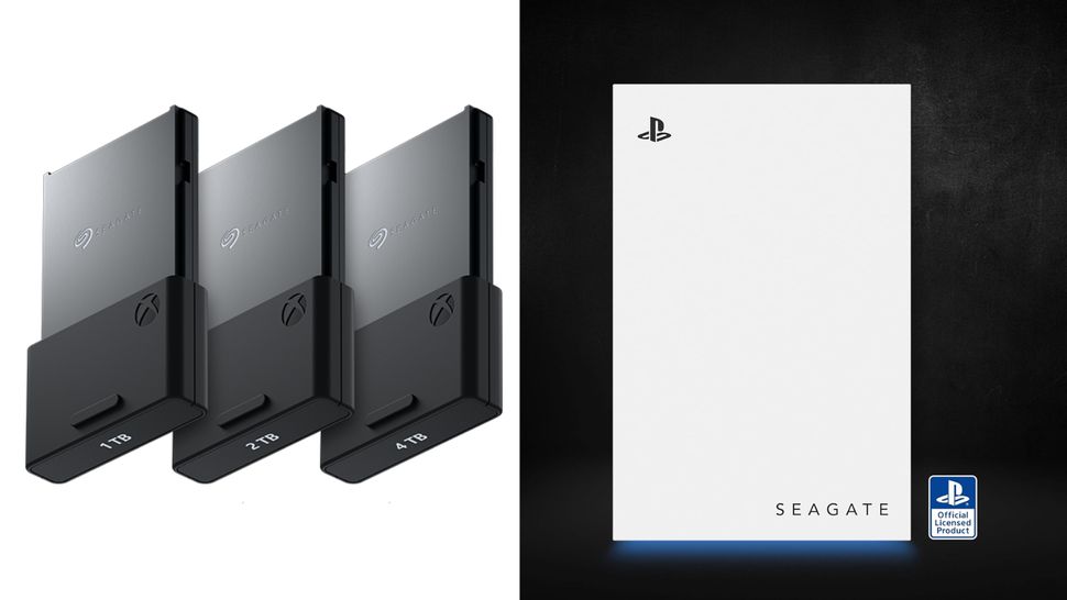 Produktbilder von Speichererweiterungen für Xbox und Playstation. - Foto: TVM/ PR