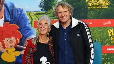 Pumuckl, Barbara von Johnson und Marcus H.Rosenmüller bei der Kinopremiere von Pumuckl 2025. - Foto: Imago/Zukunftsbild