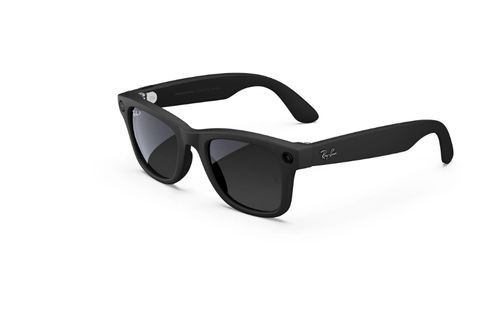 Ray-Ban Meta Wayfarer, Matt Schwarz, polarisiert Graphitgrau, AI Glasses