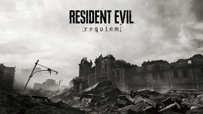 Das Key-Art zu Resident Evil: Requiem zeigt voraussichtlich das zerstörte Racoon City! - Foto: Capcom