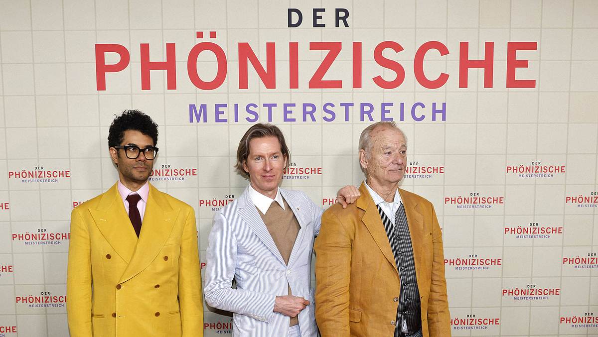Richard Ayoade, Wes Anderson und Bill Murray bei der Premiere von „Der phönizische Meisterstreich“ in Berlin Richard Ayoade, Wes Anderson und Bill Murray bei der Premiere von „Der phönizische Meisterstreich“ in Berlin