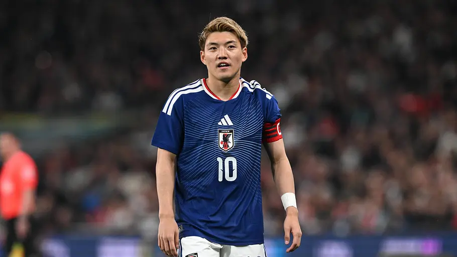 Ritsu Doan beim Freundschaftsspiel der Japaner in England - Foto: IMAGO / Pro Sports Images Ritsu Doan beim Freundschaftsspiel der Japaner in England - Foto: IMAGO / Pro Sports Images