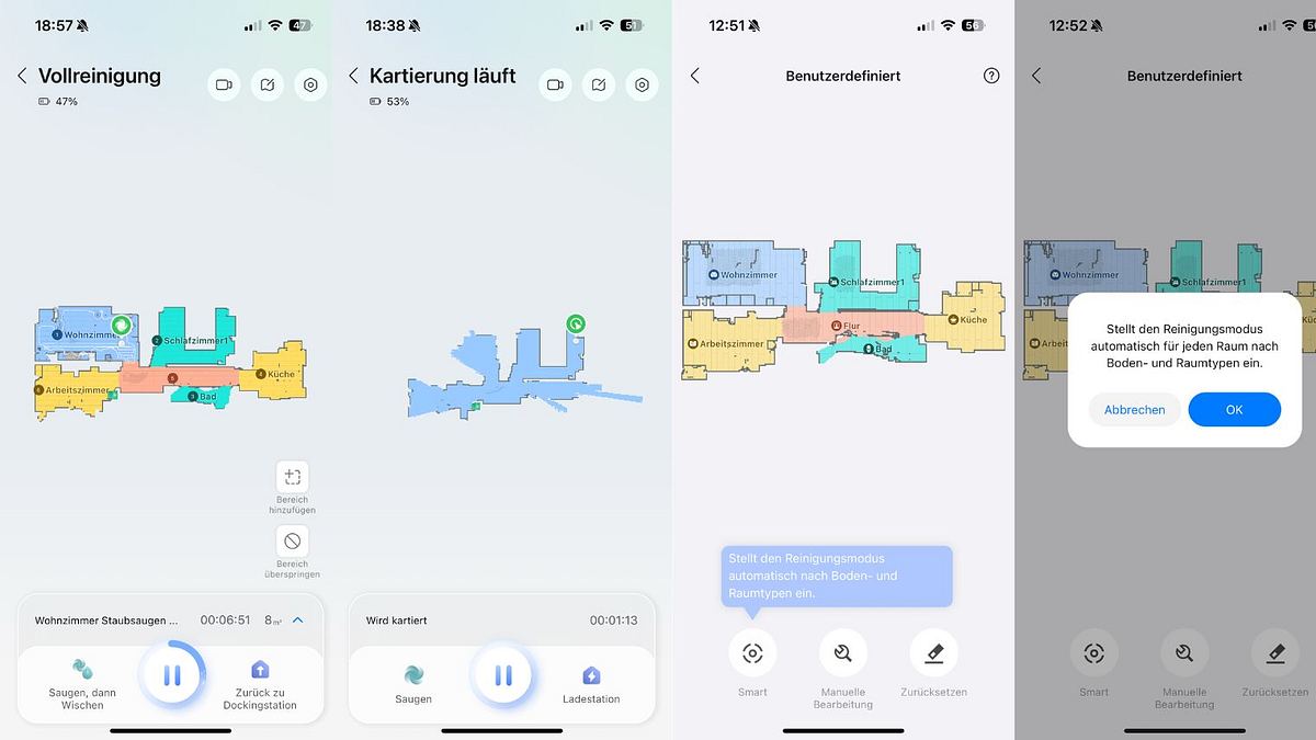 roborock-kartierung-testbericht Kartierung in der Roborock-App