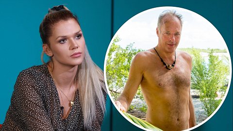 Collage: Links eine genervte Sara Kulka, rechts Ronald Schill nackt  - Foto: Imago und RTL 2016