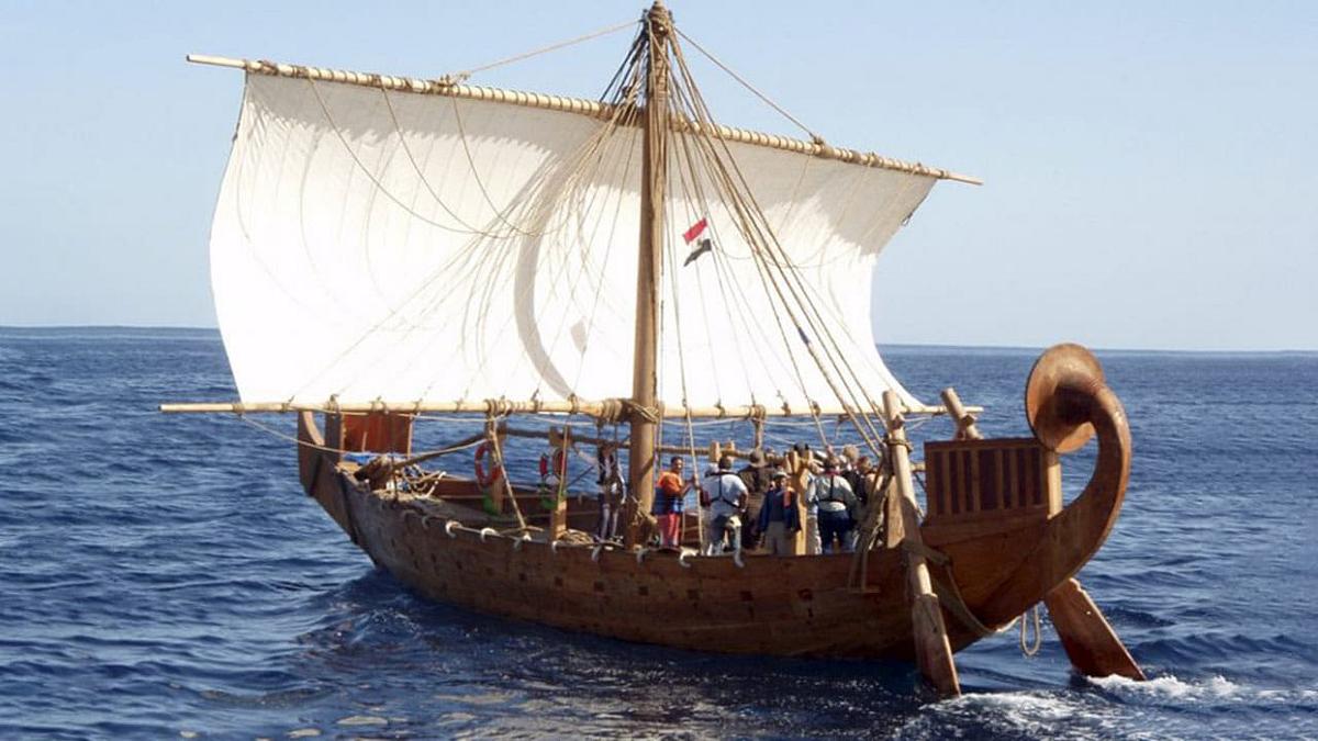 Wie die alten Ägypter übers Meer fuhren Wie die alten Ägypter übers Meer fuhren