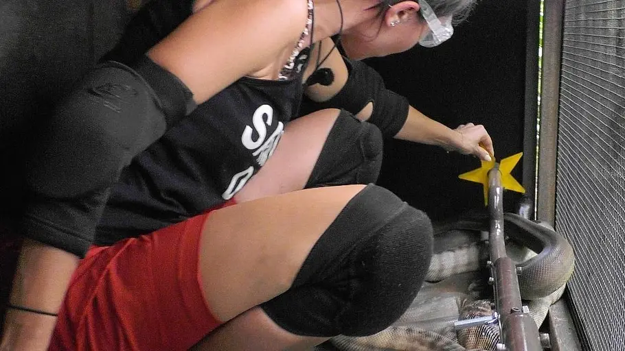 Samira Yavuz in der finalen Dschungelprüfung Samira Yavuz in der finalen Dschungelprüfung