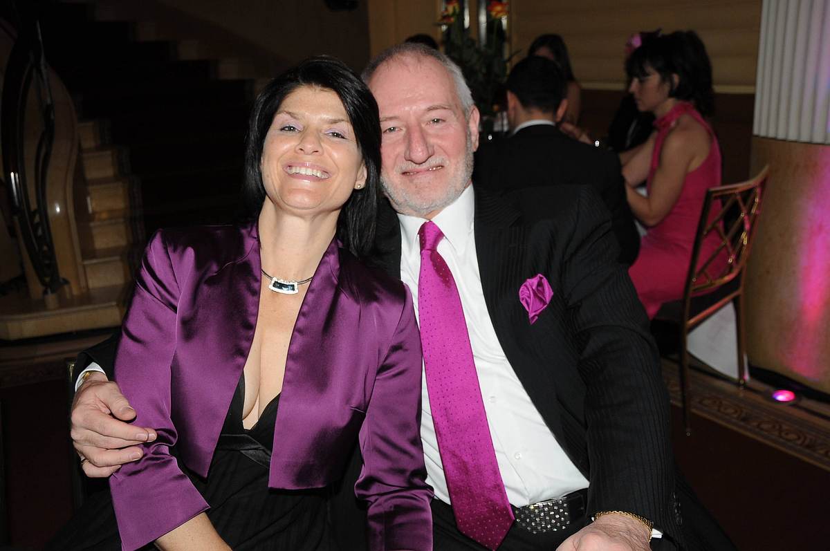 Schauspieler Sepp Schauer und Corinna Binzer während des Rosenballs 2009 in München