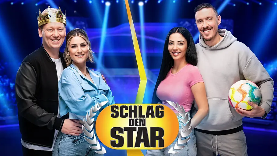 Knossi und Lia Mitrou (l.) gegen Max und Dilara Kruse (r.) bei Schlag den Star - Foto: Joyn / Steffen Z. Wolff Knossi und Lia Mitrou (l.) gegen Max und Dilara Kruse (r.) bei Schlag den Star - Foto: Joyn / Steffen Z. Wolff