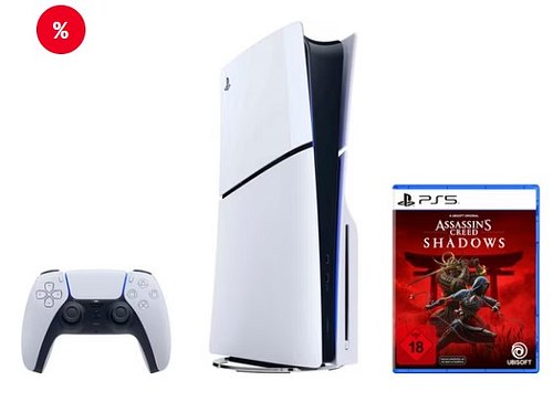 PS5 Disk Edition (Slim) + Assassin's Creed Shadows