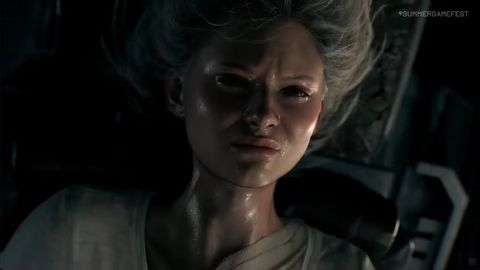 Grace, die Protagonistin aus Resident Evil 9: Requiem, hängt kopfüber an einem Seil - Foto: Capcom