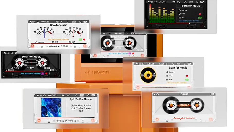 Alle Display-Animationen des FiiO SnowSky Echo im Vergleich