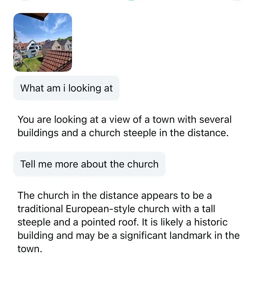 Screenshot von Meta AI