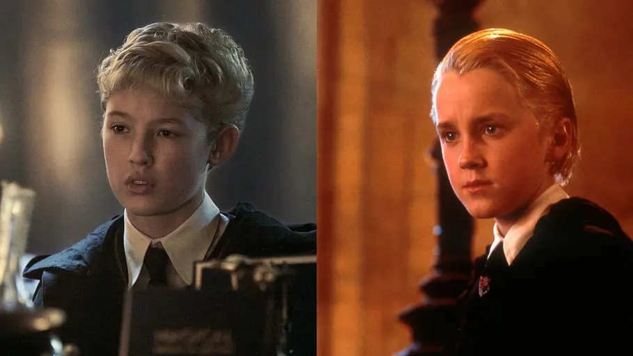 Serie vs. Film: Vergleich der „Harry Potter“-Charaktere Serie vs. Film: Collage zeigt Vorher-Nachher-Vergleich der „Harry Potter“-Charaktere.