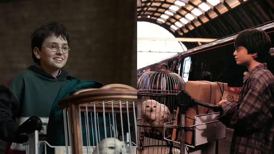 Serie vs. Film: Vergleich der „Harry Potter“-Charaktere Serie vs. Film: Collage zeigt Vorher-Nachher-Vergleich der „Harry Potter“-Charaktere.