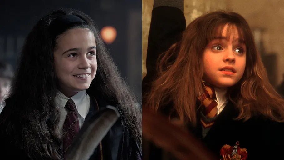 Serie vs. Film: Vergleich der „Harry Potter“-Charaktere Serie vs. Film: Collage zeigt Vorher-Nachher-Vergleich der „Harry Potter“-Charaktere.