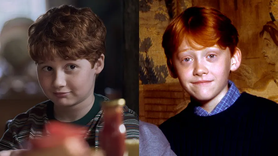 Serie vs. Film: Vergleich der „Harry Potter“-Charaktere Serie vs. Film: Collage zeigt Vorher-Nachher-Vergleich der „Harry Potter“-Charaktere.