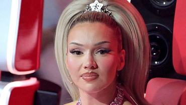 Shirin David im Halbfinale der 13. Staffel der Castingshow The Voice of Germany 2023 im Studio H Berlin Adlershof.  - Foto: IMAGO / Future Image