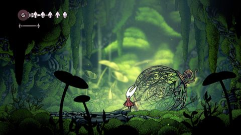 In einem Sumpf-Biom steht die Protagonistin von Hollow Knight: Silksong Hornet - Foto: Team Cherry
