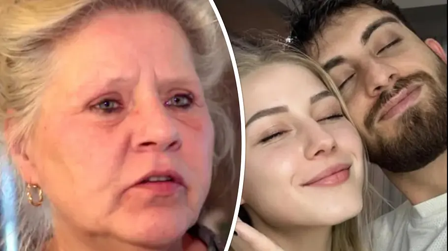Collage zeigt Silvia mit wütendem Gesichtsausdruck und Loredana und Servet verträumt beim Kuscheln. 