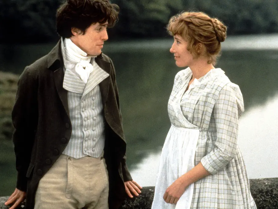 „Sinn und Sinnlichkeit“ Hugh Grant und Emma Thompson in „Sinn und Sinnlichkeit“ aus 1995.