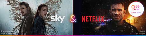 Alle Sky Serien inklusive Netflix​