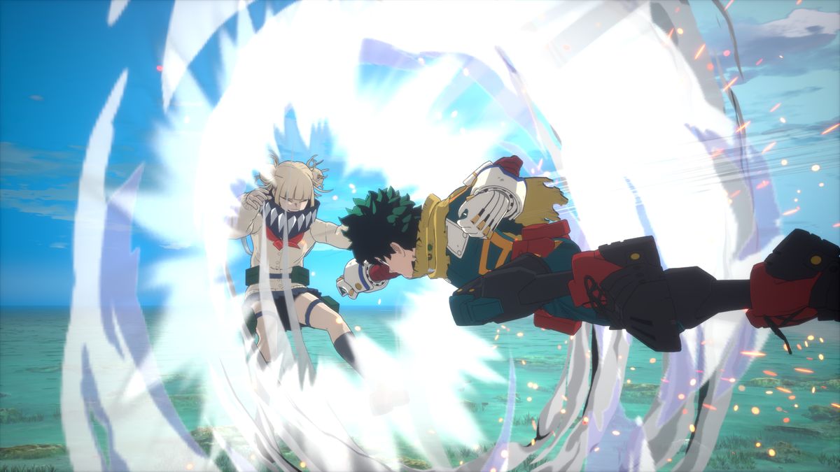 Izuku greift Toga an
