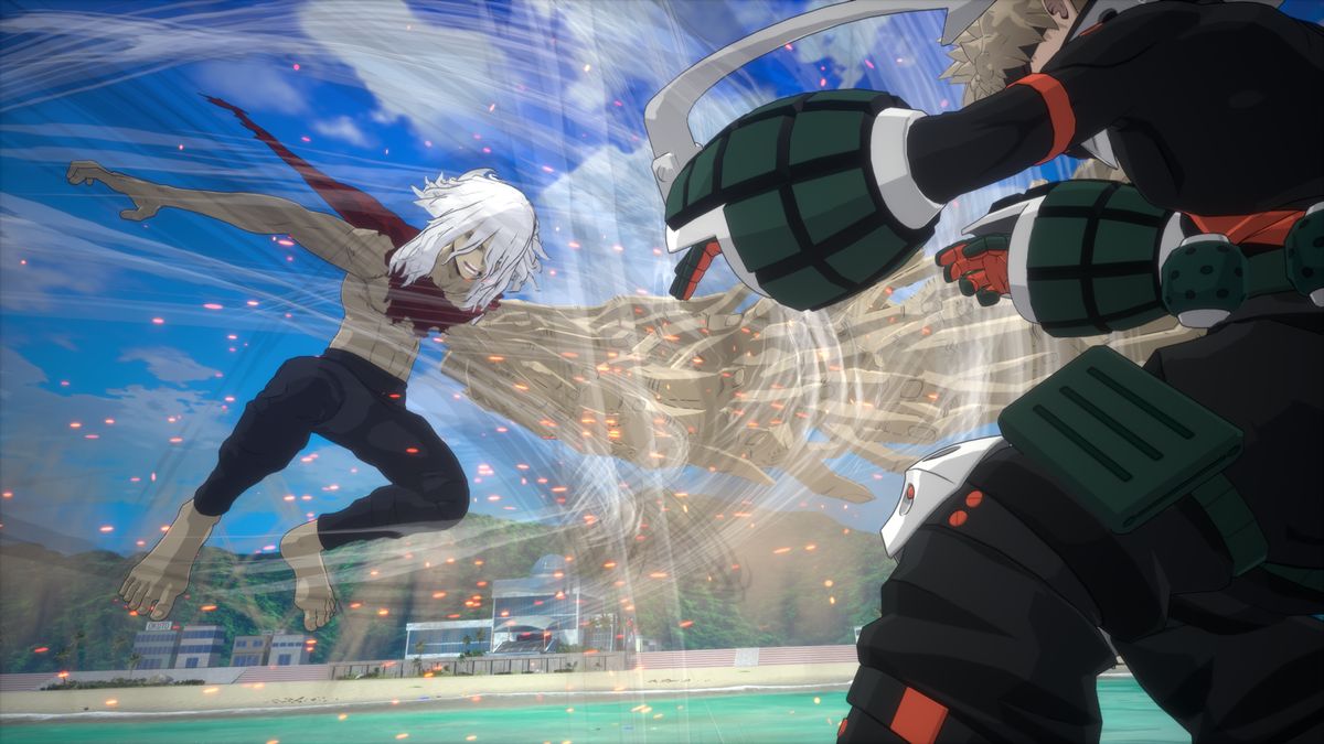 Shigaraki setzt seine Superattacke ein