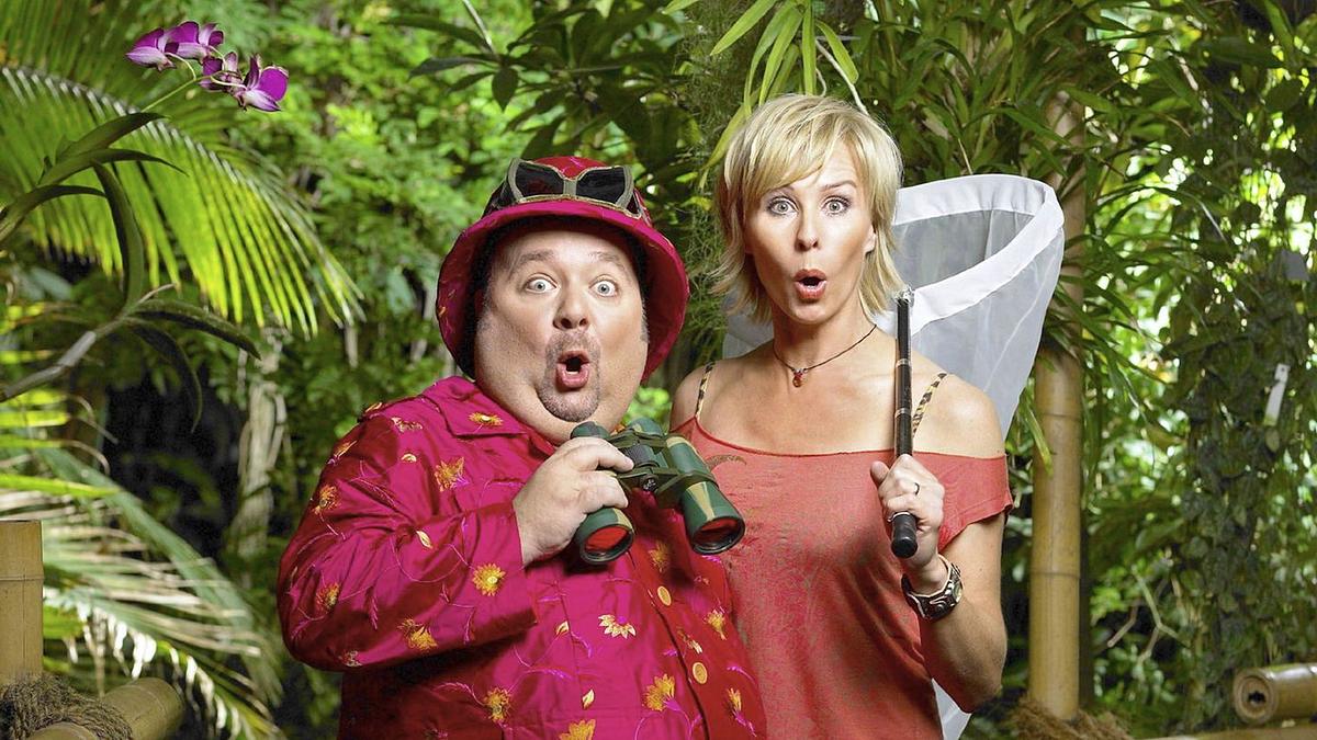 Sonja Zietlow und Dirk Bach in Ich bin ein Star, holt mich hier raus!