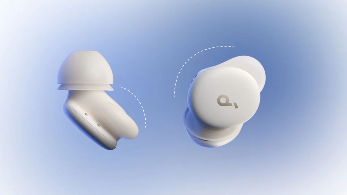 Soundcore Sleep A30 Produktbild der Soundcore Sleep A30 vor blauem Hintergrund