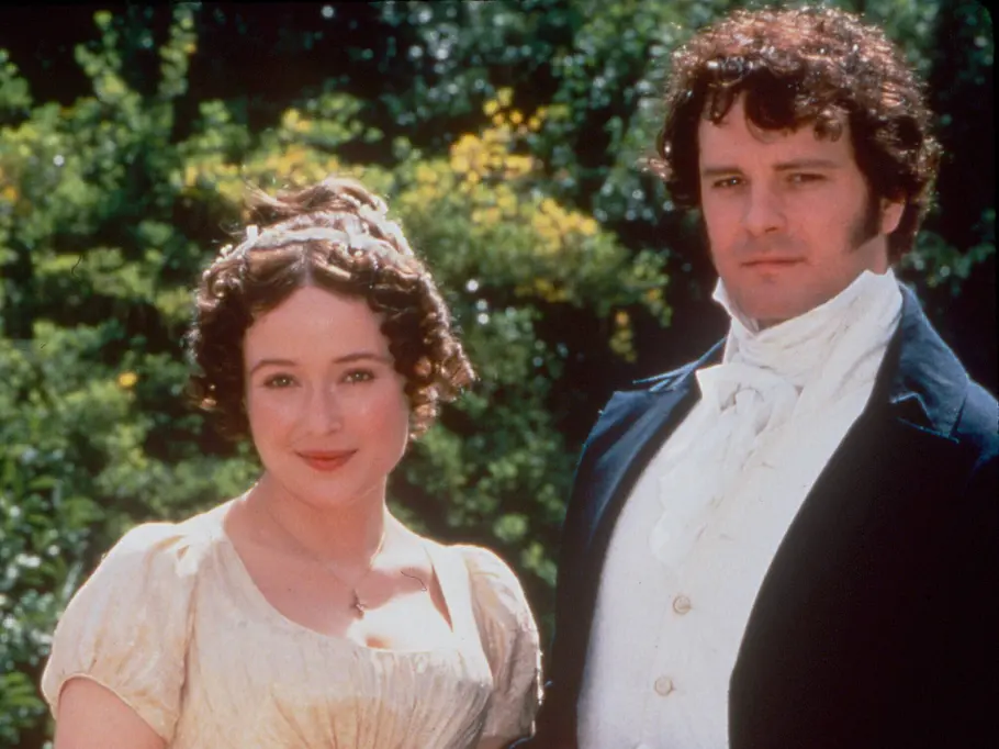 „Stolz und Vorurteil“ Jennifer Ehle und Colin Firth in „Stolz und Vorurteil“ 1995.