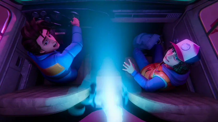 Animationscharaktere der neuen Netflix-Serie „Stranger Things: Tales from 85“.