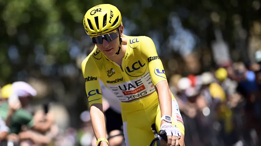 Tadej Pogacar Tour de France Der Slowene Tadej Pogacar vom UAE Team Emirates XRG, aufgenommen beim Start der 4. Etappe der Tour de France 2026