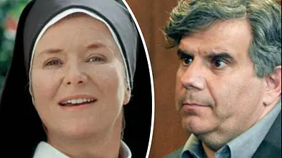 Collage: Jutta Speidel als Schwester Lotte in „Um Himmels Willen“ und Bruno Cathomas als Fosco Cariddi im „Tatort“ - Foto: SF und HR/Degeto