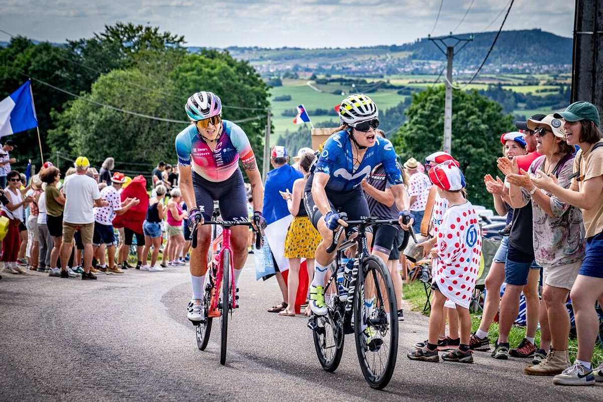 Tour de France Femmes der Frauen Tour de France Femmes der Frauen: Die Radsportlerinnen in der Bergfahrt