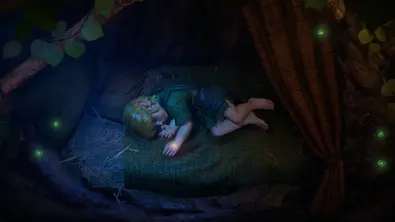 Link liegt in einem Baum im Remake von The Legend of Zelda: Ocarina of Time - Foto: Nintendo Link liegt in einem Baum im Remake von The Legend of Zelda: Ocarina of Time - Foto: Nintendo