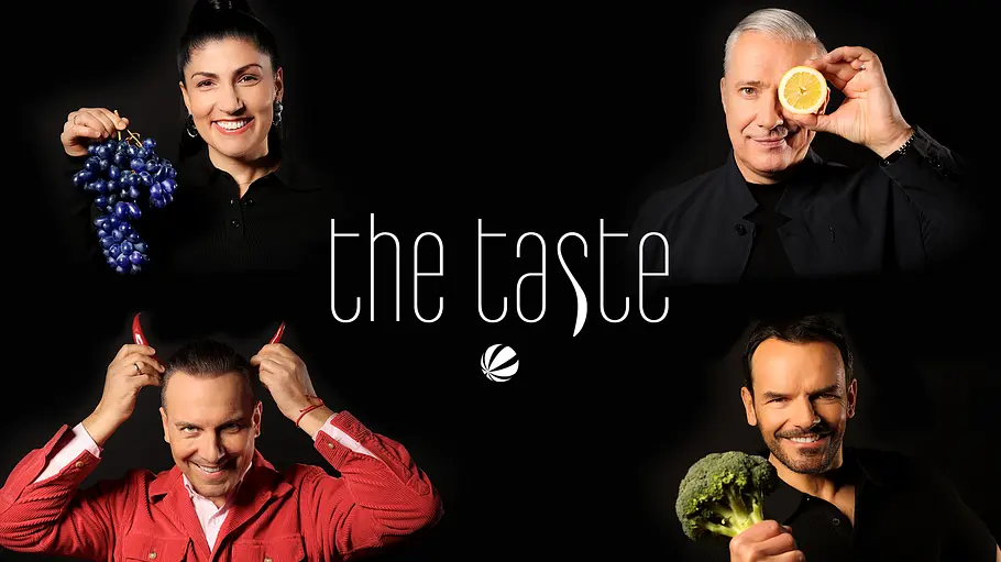 The Taste Coaches Staffel 15 Eilf Oskan oben, darunter Tim Raue, rechts oben Alexander Herrmann, darunter Steffen Henssler.