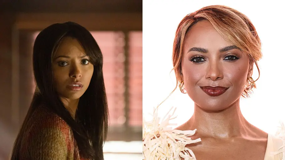 Der „The Vampire Diaries“-Cast damals und heute Links sehen wir Bonnie in Staffel 1 von TVD, rechts steht Kat mit blonden Haaren auf dem Red Carpet