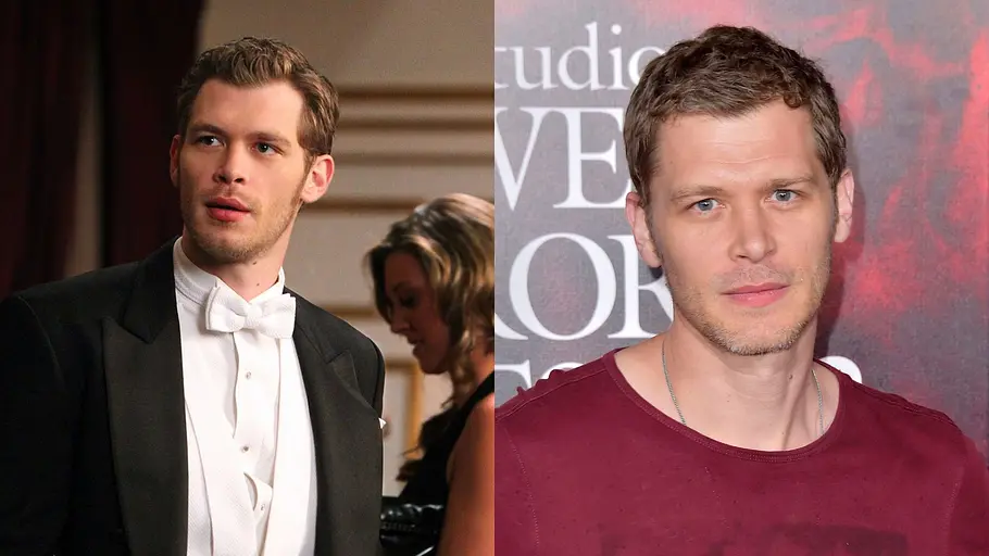Der „The Vampire Diaries“-Cast damals und heute Links sehen wir Klaus auf einem Ball, rechts Joseph bei der Premiere seines letzten Films.