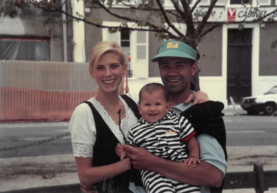 Material aus der Netflix-Serie The Witness: Rachel Nickell, André Hanscombe und Sohn „Alex“.
