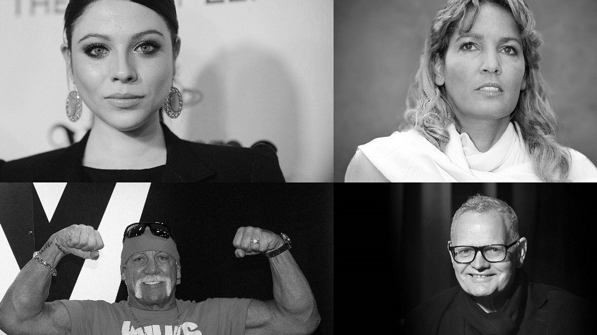 Fotocollage mit Michelle Trachtenberg, Naddel, Hulk Hogan und Ulli Potofski