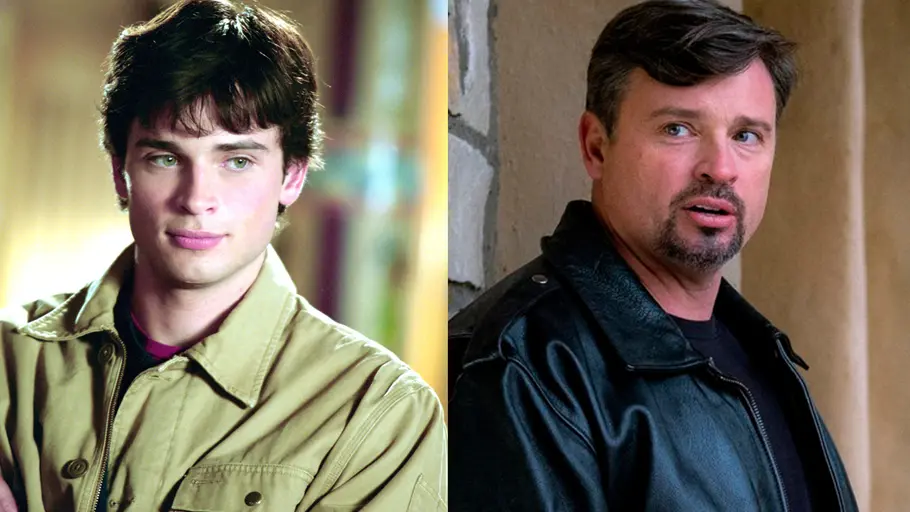 Tom Welling Collage zeigt Tom Welling damals und heute.
