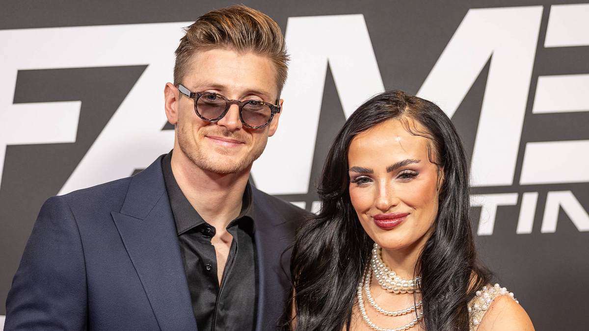 Tommy Pedroni und Paulina Ljubas Tommy Pedroni und Paulina Ljubas posieren für die Kameras