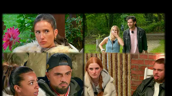 Sommerhaus-Collage: Anna Lisson schaut böse, Ferry und Kathy lachen, Hati und Alex entsetzt und wütend, Nico Legat und Laura genervt. - Foto: RTL Sommerhaus-Collage: Anna Lisson schaut böse, Ferry und Kathy lachen, Hati und Alex entsetzt und wütend, Nico Legat und Laura genervt. - Foto: RTL