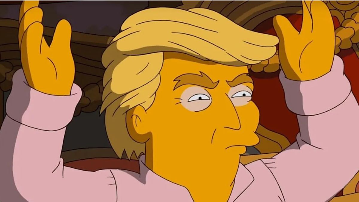 Trump tot Simpsons So wird Trump in Die Simpsons dargestellt: Knall-Orange und mit spitzer Nase
