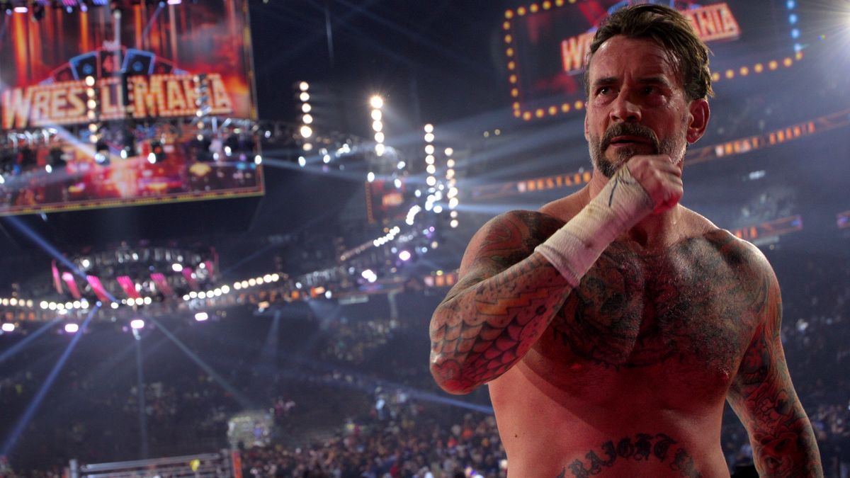 Über Sieg oder Niederlage entscheiden bei WWE die Autoren. CM Punk im WrestleMania-Ring.