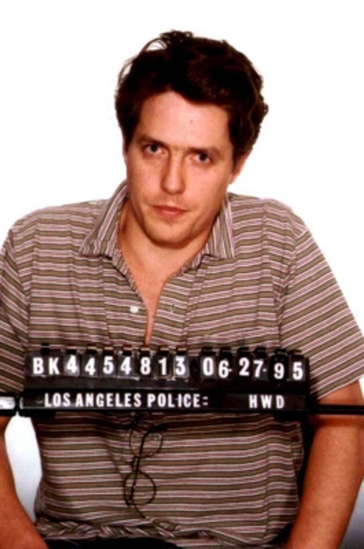 Hugh Grant verhaftet Mugshot