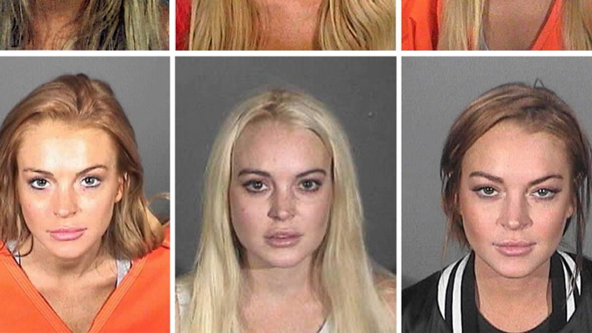 Lindsay Lohan Mugshot im Gefängnis