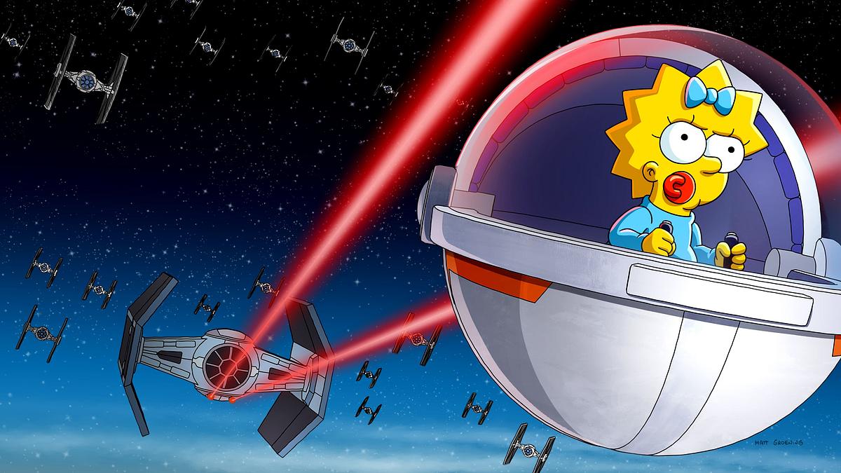 Maggie Simpson in „Rogue nicht ganz One“ Maggie Simpson in „Rogue nicht ganz One“